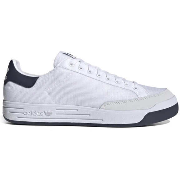 Men’s Adidas Rod Laver White and Blue Sneakers - Picture 2 of 14
